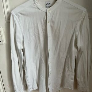 Zara Cream Slim Fit Shirt